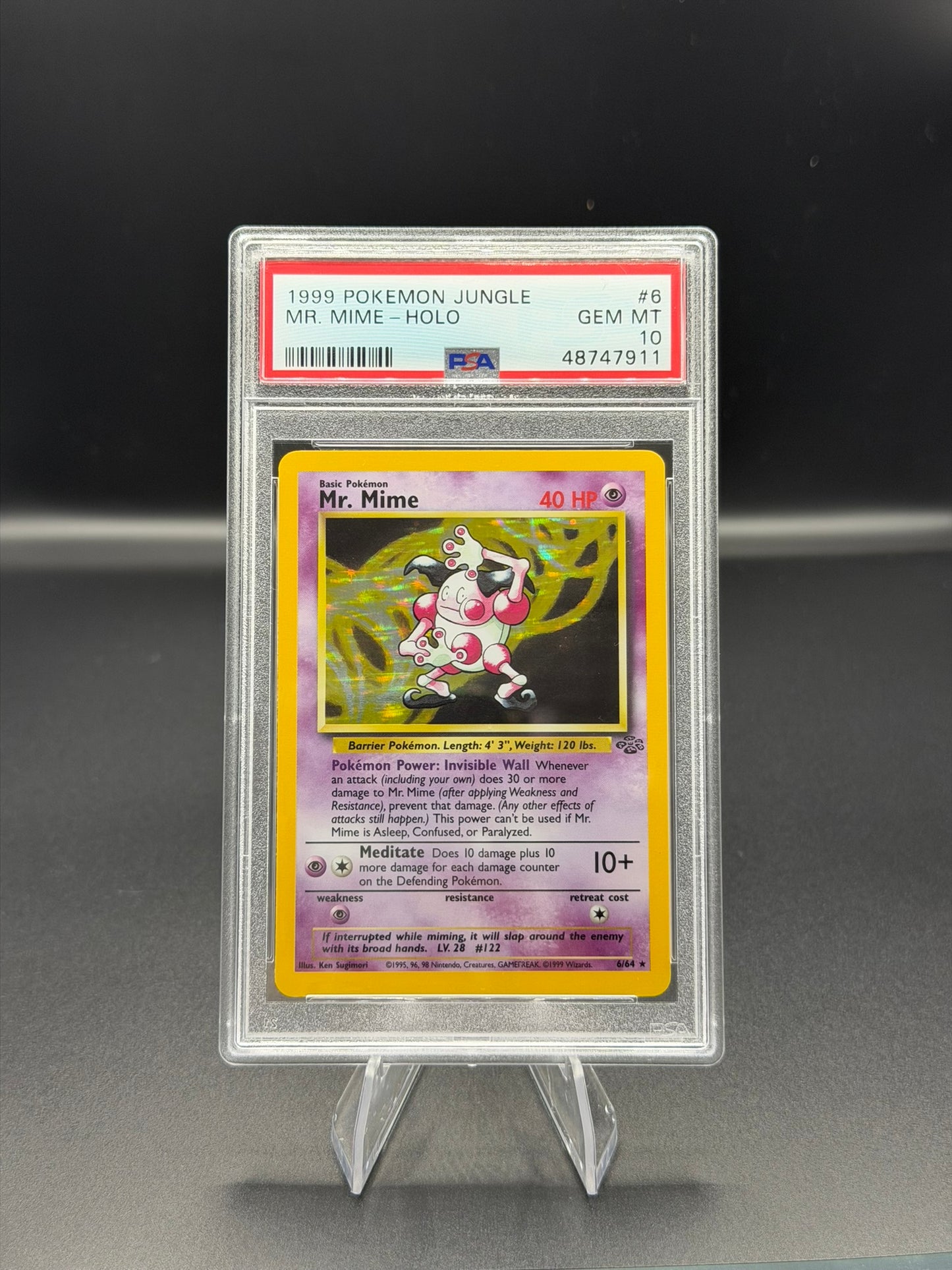 Mr. Mime Holo PSA 10