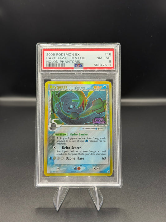 Rayquaza Holon Phantoms PSA 8