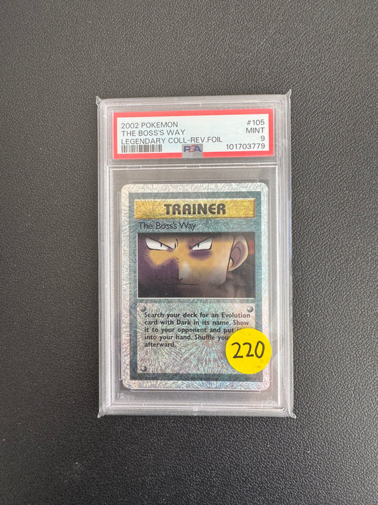 PSA9 2002 Pokemon The Boss's Way Legendary Collection Rev-Holo #105
