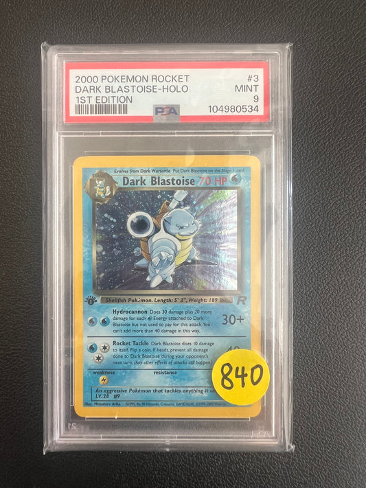 PSA9 1st Edition Rocket Dark Blastoise-Holo #3